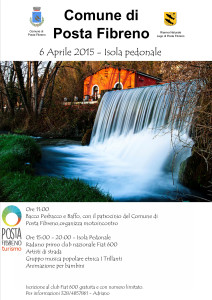 Progetto locandina pasquetta e isole pedonali